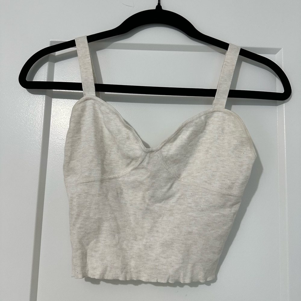 Women's Heather Grey Knit Top